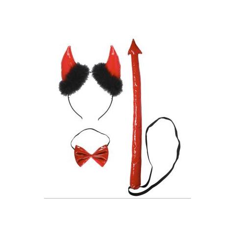 DIAVOLO ROSSO IN VINILE set travestim. - Foto 1