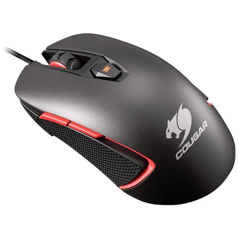 Mouse Gaming USB 400M Ottico 8 Tasti 4000 DPI Retroilluminato Colore Grigio / Rosso - Foto 1