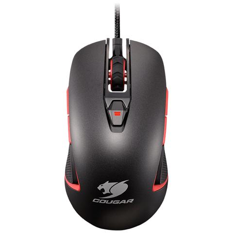 Mouse Gaming USB 400M Ottico 8 Tasti 4000 DPI Retroilluminato Colore Grigio / Rosso - Foto 2