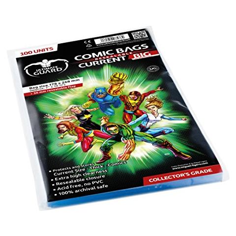 Comic Bags Big Resealable Current Size (100) - Foto 1