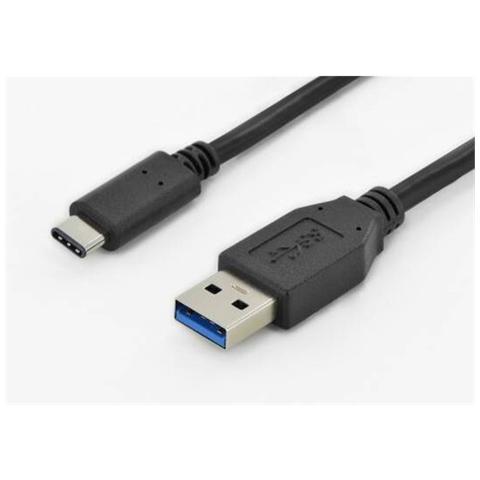 Usb Cable Type C To A M / M 1.0m Super Speed Ul Bl - Foto 1