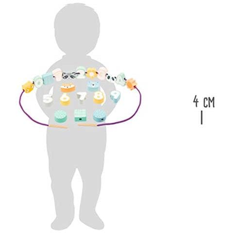 Piccolo Piccolo Piede Foot-11475 Gioco Da Infilare Animali E Numerilegnoesercizio Concentration Di A Colori Pastello Giocattolimulticolore11475 - Foto 2