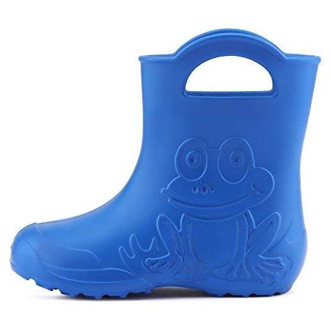 Di Di Bambini Del Ragazzo Della Ragazza Eva Wellington Stivali Da Pioggia Scarpe La-ca-01 (blu 55 6 Uk) - Foto 4