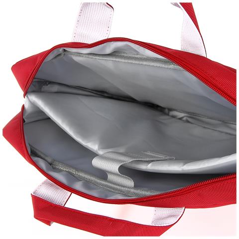 NS-KLM180705-C borsa per laptop 39,6 cm (15.6") Borsa da corriere Rosso, Bianco - Foto 2