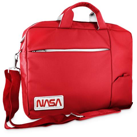 NS-KLM180705-C borsa per laptop 39,6 cm (15.6") Borsa da corriere Rosso, Bianco - Foto 1