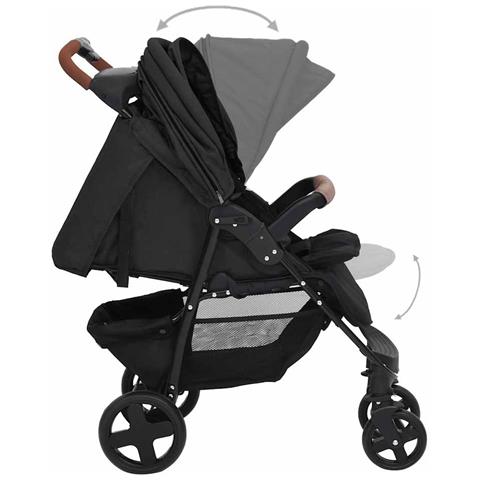 Passeggino 3 In 1 Antracite In Acciaio - Foto 2