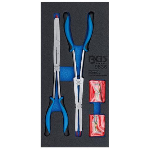 Set Di Pinze Per Anelli Di Sicurezza A Doppio Snodo - 345 Mm - 9836 - Foto 1