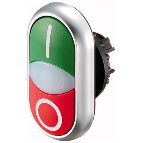 Eaton M22-ddl-gr-x1/x0 Interruttore Cromo, Verde, Rosso - Foto 1