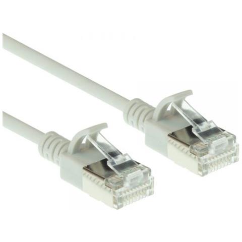 Grey 0.15 Meter Lszh U /ftp Cat6a Datacenter Slimline Patch Cable Snagless With Rj45 Connectors (dc7030) - Foto 1