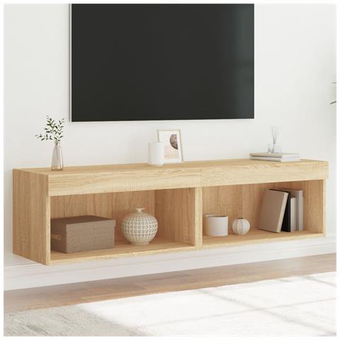 Mobili Tv Con Luci Led 2pz Rovere Sonoma 60x30x30 Cm - Foto 1