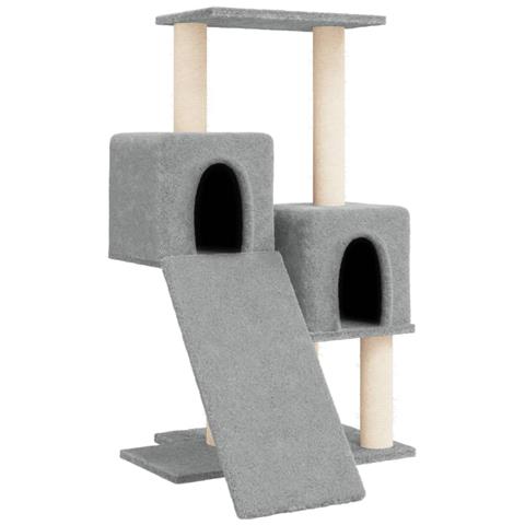 Albero Per Gatti Con Tiragraffi In Sisal Grigio Chiaro 82 Cm - Foto 1