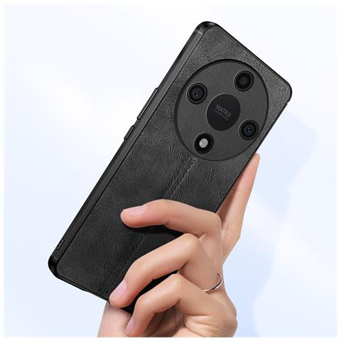Cover Per Honor Magic 6 Lite 5g Bi-materiale Pelle Cowhide Cover - Foto 5