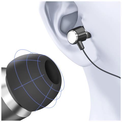 Auricolari Jack 3,5 Mm In-ear Microfono Kit Mani Libere, Nero - Foto 5