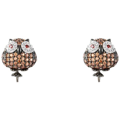 Gioielleria Jla-ear-owl-4. Ciondolo, Colore Nero Marrone. Donna. - In ordine - Foto 2