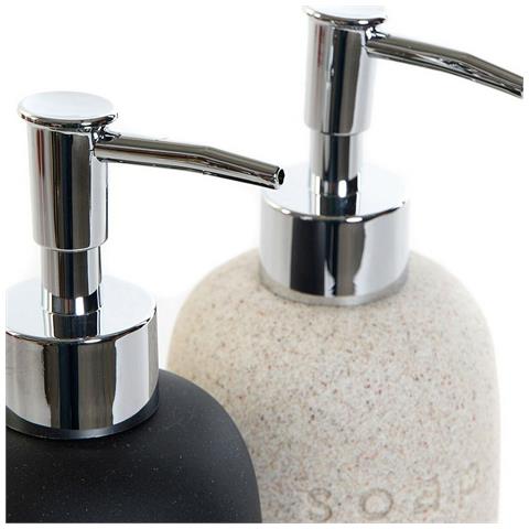 Dispenser Di Sapone Dkd Home Decor Pvc Gres Scandinavo 8 X 8 X 18 Cm (2 Unità) - Foto 2