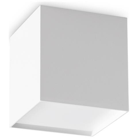 Plafoniera Contemporanea Kubiko Alluminio Bianco Led Integrato 10w 3000k Ip20 - Foto 1