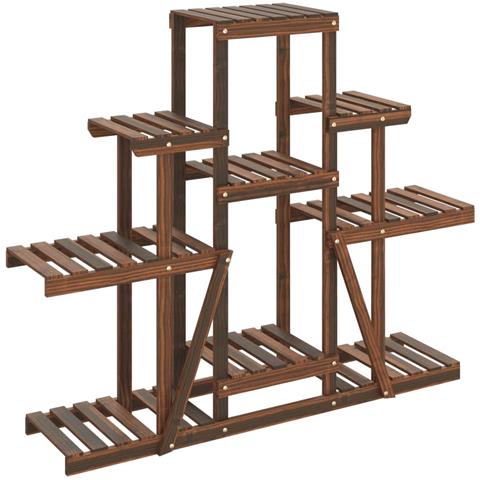 Portafiori 110x25x96 Cm In Legno Massello Di Abete - Foto 2