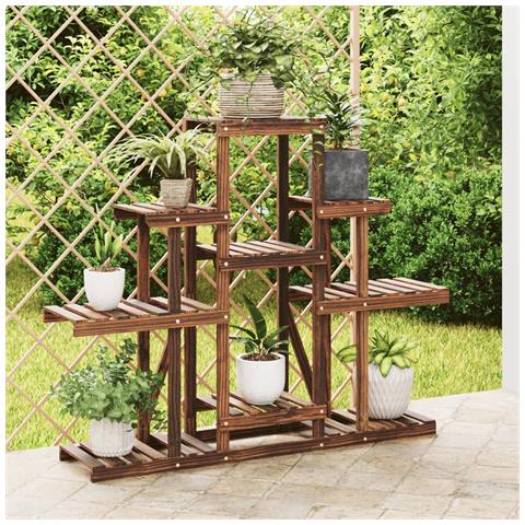 Portafiori 110x25x96 Cm In Legno Massello Di Abete - Foto 1