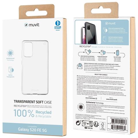 Cover Per Samsung Galaxy S20 Fe Recycletek Flessibile, Trasparente - Foto 3