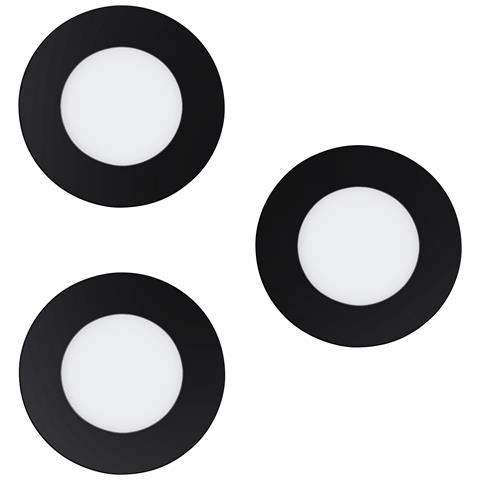 Faretto Ad Incasso Moderno Fueva Z In Acciaio Nero 3 Luci Led 2,8w 2700 6500k - Foto 1