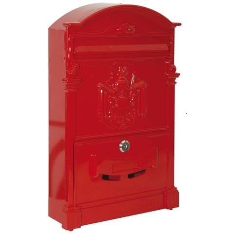 Cassetta Postale In Alluminio Formato Rivista 26x9xh41 Villa Italia Brixo - Red - Foto 1