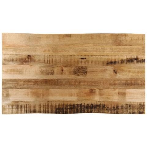 Piano Tavolo Bordi Vivi 100x60x2,5 Cm Legno Di Mango Grezzo - Foto 1