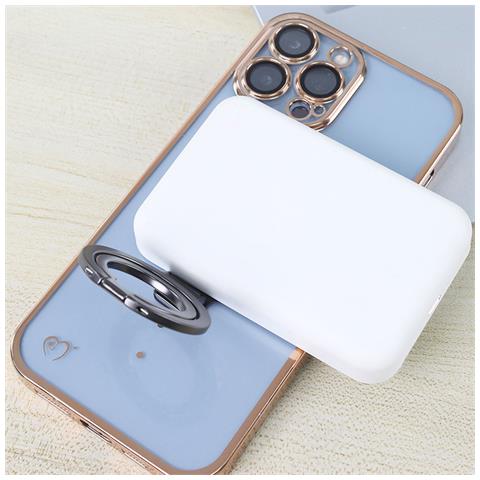 Supporto Per Telefono Magnetico Con Doppi Anelli Per Iphone Serie 12/13/14/15 Silver - Foto 4