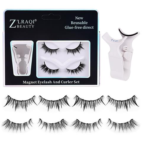 Ciglia Magnetiche Con Applicatore, 2 Paia Di Ciglia Magnetiche Riutilizzabili Model 3 - Foto 2