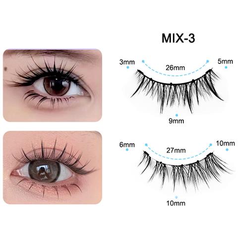 Ciglia Magnetiche Con Applicatore, 2 Paia Di Ciglia Magnetiche Riutilizzabili Model 3 - Foto 5