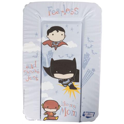 Justice League Batman, Flah, Superman Materassino Fasciatoio Morbido Cm 73x48,5x3 - Foto 1
