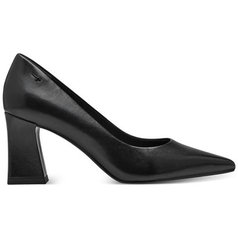 Black Leather Elegant Closed Pumps High Scarpe Con Tacco Pelle Scarpe Donna Nero Eu 39, 1-22427-43 003 - Foto 2