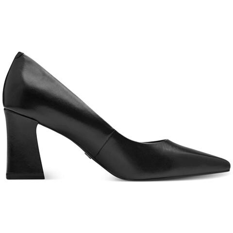 Black Leather Elegant Closed Pumps High Scarpe Con Tacco Pelle Scarpe Donna Nero Eu 39, 1-22427-43 003 - Foto 3