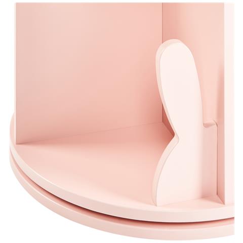 Libreria Girevole Caney 94 Cm Rosa Pastello - Foto 6