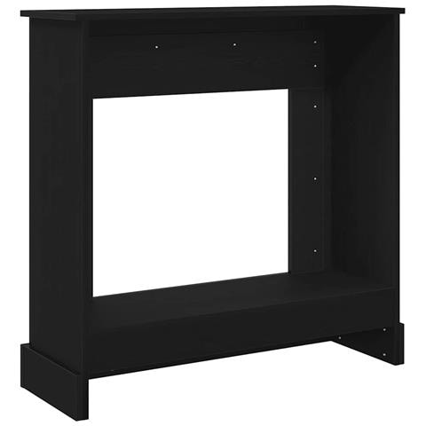 Cornice per Camino Rovere Nero 90x30x90 cm in Truciolato - Foto 2