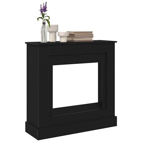 Cornice per Camino Rovere Nero 90x30x90 cm in Truciolato - Foto 9