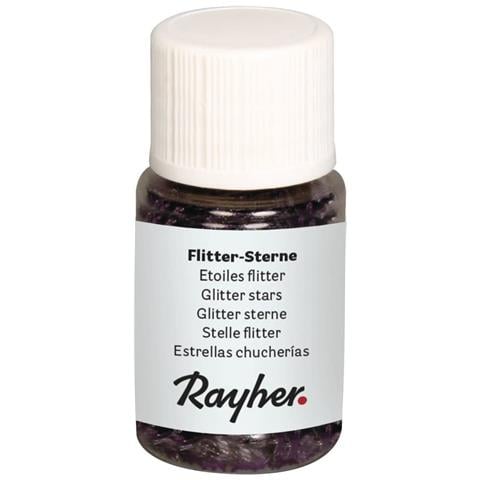 10ml - Paillettes Con Forma A Stella In Alluminio - Colore Viola Scuro - Foto 1