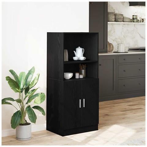 Mobile Da Cucina Nero 57x41,5x131,5 Cm In Truciolato - Foto 3
