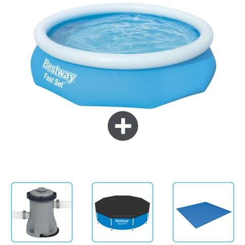 Piscina Fuori Terra - In Giro - 305x76 Cm - Blu - Include Accessori Coordinati Cb40 - Foto 1