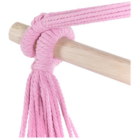 Sedia Sospesa Da Fissare Al Soffitto Bonea Cotone Rosa - Foto 8