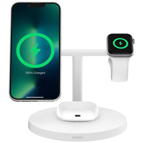BoostCharge Pro Cuffie, Smartphone, Orologio intelligente Bianco USB Carica wireless Ricarica rapida Interno - Foto 4