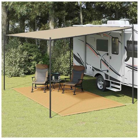 Tappeto da Tenda Sabbia 200x400 cm HDPE - Foto 2