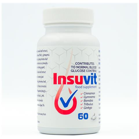 Insuvit – 60 Capsule – Integratore Naturale Con Banaba, Cannella, Tribulus, Ginkgo E Astaxantina – Senza Glutine - Foto 1
