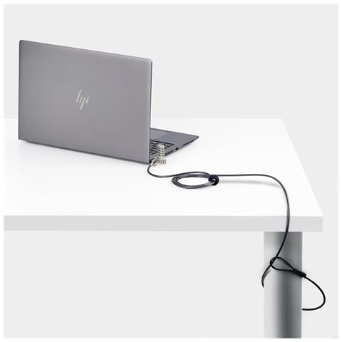 Cavi di Sicurezza per Notebook universali da 2m, cavo di sicurezza serializzato per notebook, compatibile con Nano /K-Slot, cavo a combinazione senza chiave, TAA - Foto 12
