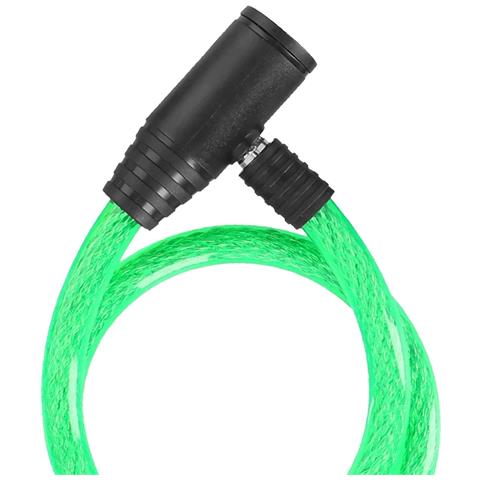 Antifurto A Spirale Da 90 Cm Per Bicicletta Con 2 Chiavi, Verde - Foto 2