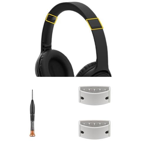 Fibbia Di Blocco Dell'archetto Compatibile Con Bose Qc35/35 Ii/45/se/qc - Bianco Fumo + Cacciavite - Foto 4