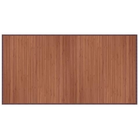 Tappeto Rettangolare Marrone 100x200 cm in Bambù - Foto 1