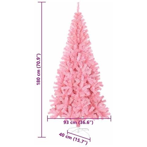 Alberi di Natale artificiali Rosa 180 cm PVC - Foto 9