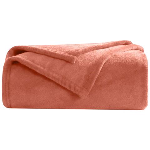 Coperta Per Divano E Letto 150x200 Cm Confortevole Caldo, Corallo - Foto 1