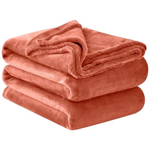 Coperta Per Divano E Letto 150x200 Cm Confortevole Caldo, Corallo - Foto 5