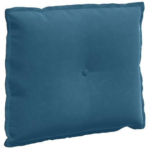 Cuscino per Schiena Blu 60 x 50 cm Tessuto in Cords - Foto 1